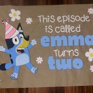 Bluey Birthday Banner for Kids